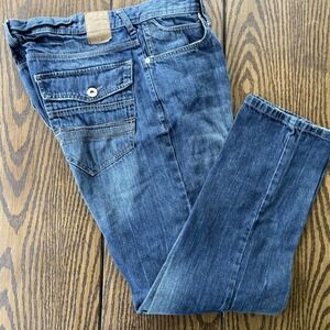 SEAN JOHN Jeans Mens 36x32 BEDFORD Dark‎ Wash Denim Classic Straight Leg Pants